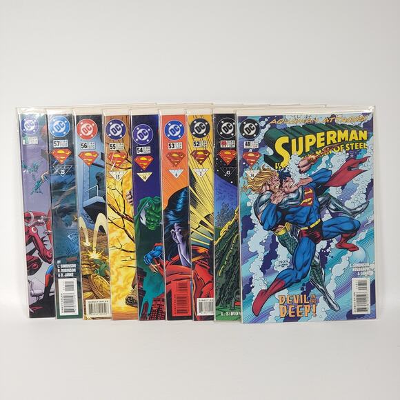 9 Book Lot Superman The Man‎ of Steel Vol. 1 DC 1995–1996 Simonson Stern VG+ B&B - Picture 1 of 5